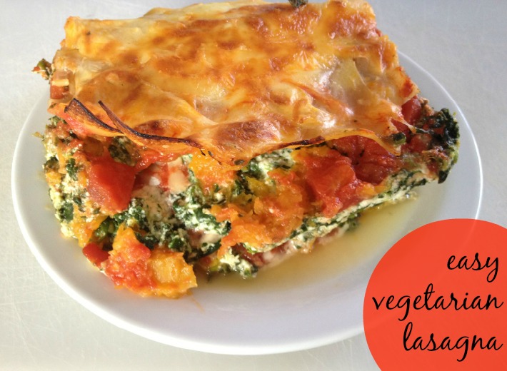 easy vegetarian lasagna