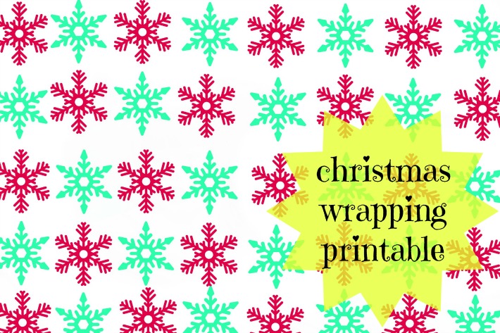 christmas wrapping printable